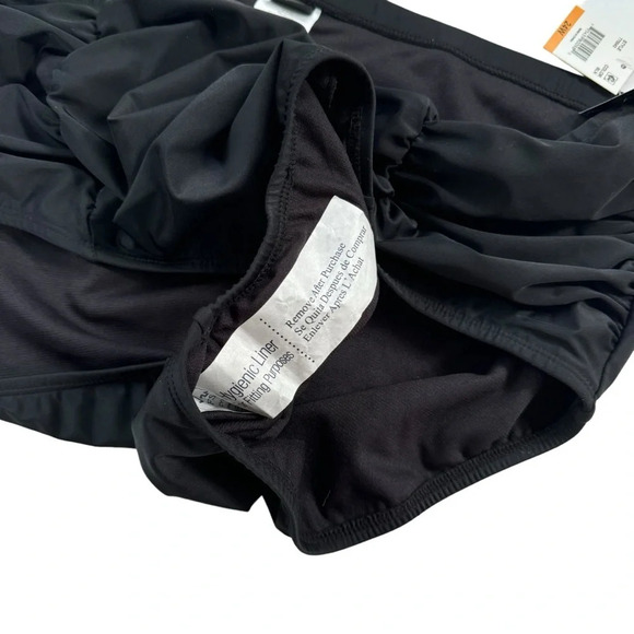 NWT Island Escape Plus Size Swim Bottoms Women's Black High Waist Size 24W - Picture 5 of 9